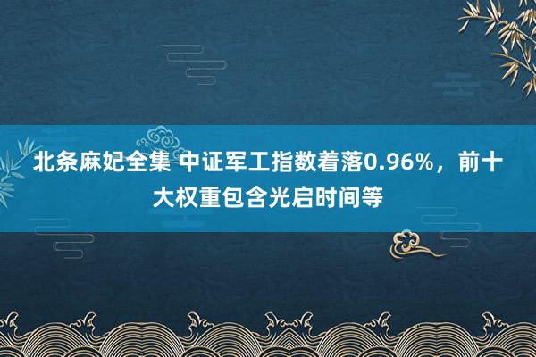 北条麻妃全集 中证军工指数着落0.96%，前十大权重包含光启时间等