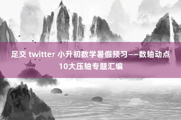 足交 twitter 小升初数学暑假预习——数轴动点10大压轴专题汇编