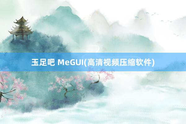 玉足吧 MeGUI(高清视频压缩软件)